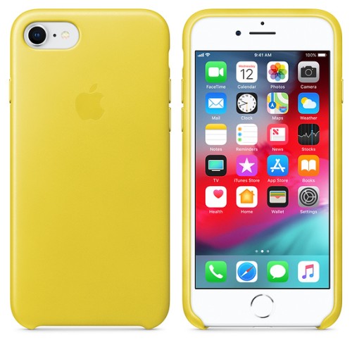 APPLE Custodia in pelle per iPhone 8 / 7 - Giallo sole APPLE Custodia in pelle per iPhone 8 / 7 - Giallo sole